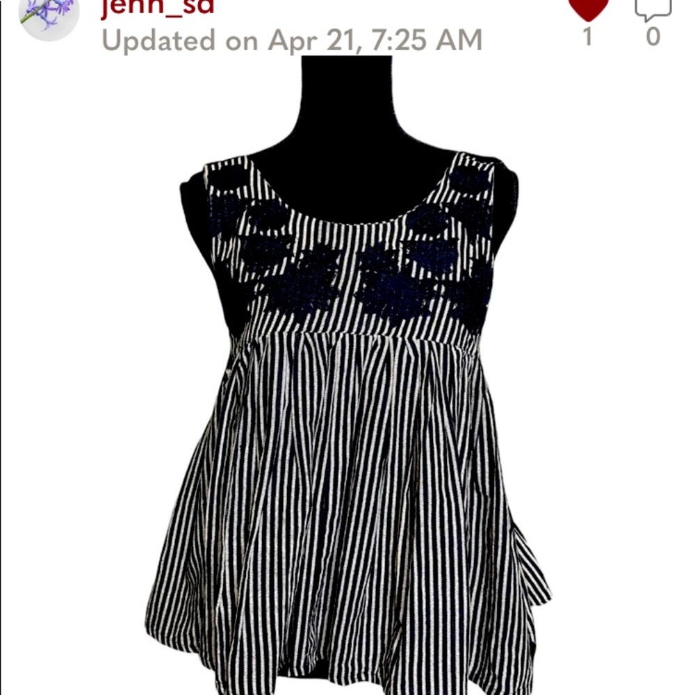 Sage the Label Floral Stripe Top